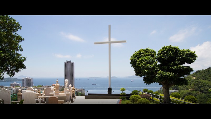 華人基督教聯會薄扶林道墳場——十字架地標與海景
